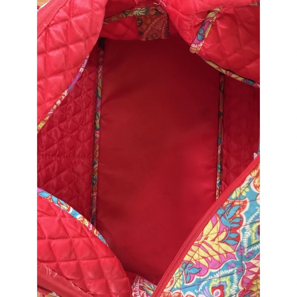 Vera Bradley RETIRED PRINT Paisley in Paradise Large Travel Duffle Bag  EUC